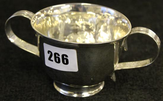 Georgian silver two-handled cup